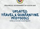 Updated Travel Protocols to the Current Alert Level 2 in the Province of Ilocos Sur