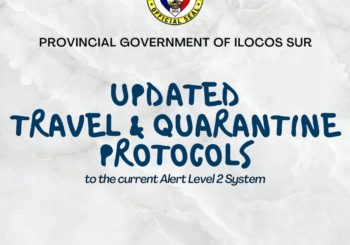 Updated Travel Protocols to the Current Alert Level 2 in the Province of Ilocos Sur